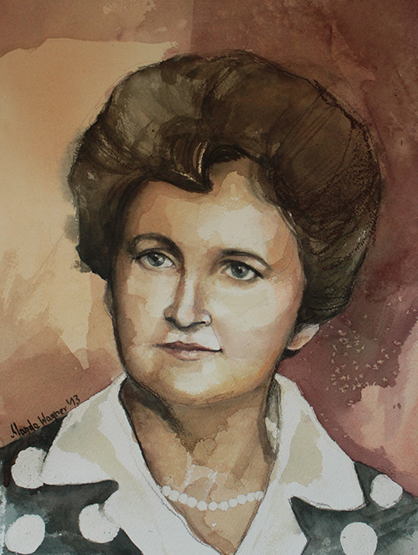 Babcia (akwarela z kredką) Babcia (akwarela z kredką)