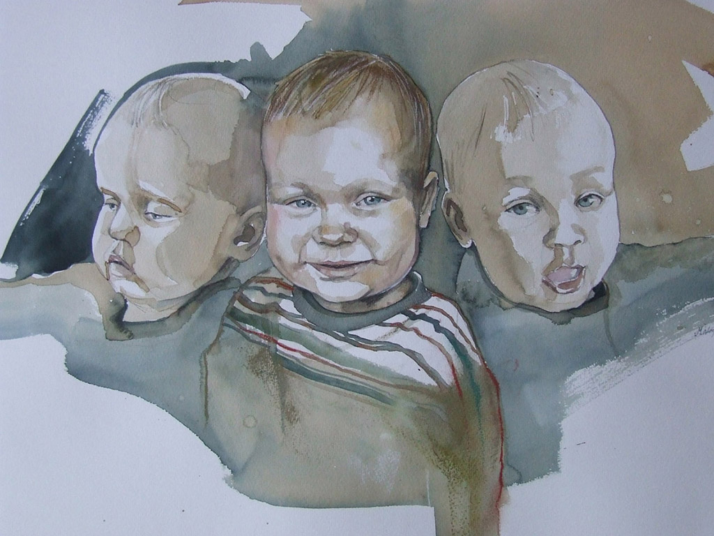 Michaś (Akwarela z kredką, 120 x 50 cm) Michał (akwarela z kredką)