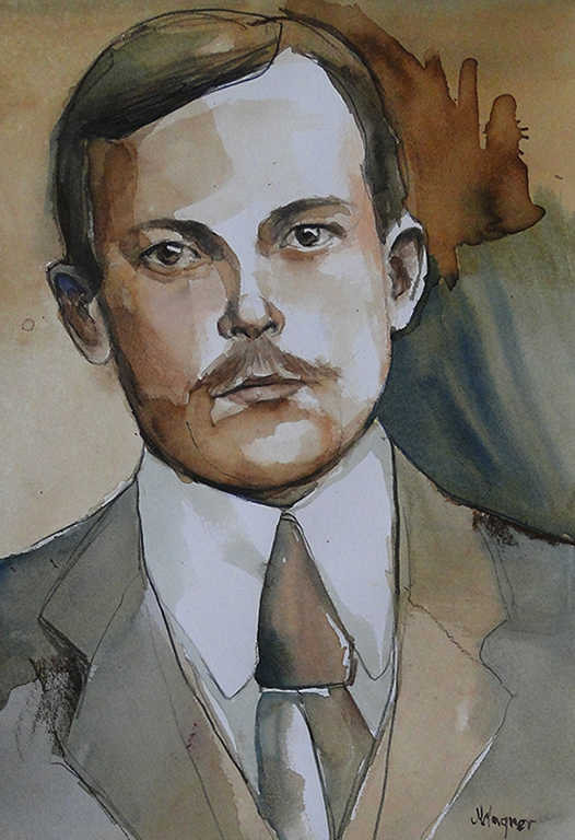 Mężczyzna (Akwarela z kredką) Mężczyzna (Akwarela z kredką)